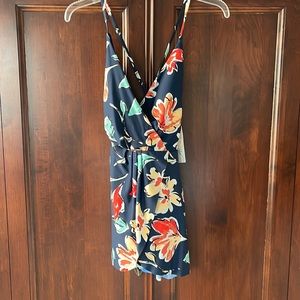 Anne Cole one-piece swim suit with attached skirt over bottom.